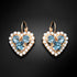Earrings "Open Heart" with Swarovski™ crystals